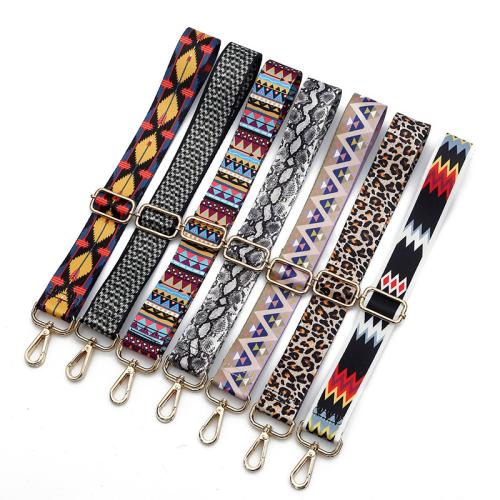 Bag Straps, Zinc Alloy, with Polyester, Adjustable & DIY Width 3.8cm, length 80-140cm 