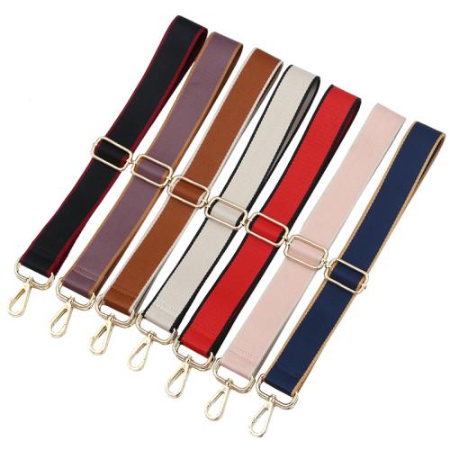 Bag Straps, Zinc Alloy, with Polyester and Cotton, Adjustable & DIY Width 3.8cm, length 80-140cm 