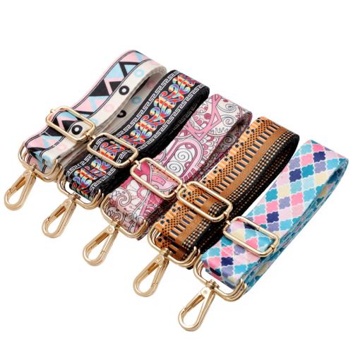 Correas de la bolsa, aleación de zinc, con Poliéster, Ajustable & Bricolaje & diferentes patrones para la opción, más colores para la opción, Width 3.8cm, length 78-140cm, Vendido por UD