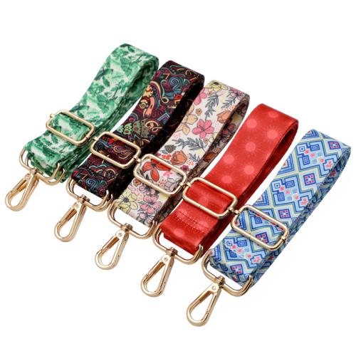 Correas de la bolsa, aleación de zinc, con Poliéster, Ajustable & Bricolaje & diferentes patrones para la opción, más colores para la opción, Width 3.8cm, length 78-140cm, Vendido por UD