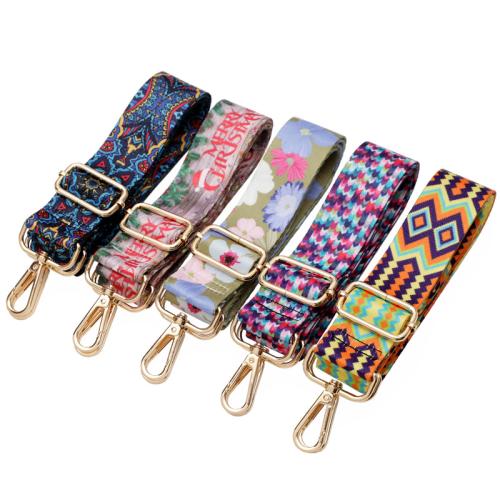 Correas de la bolsa, aleación de zinc, con Poliéster, Ajustable & Bricolaje & diferentes patrones para la opción, más colores para la opción, Width 3.8cm, length 78-140cm, Vendido por UD