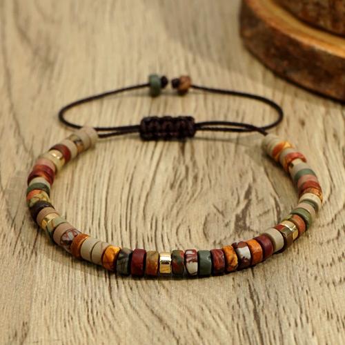 Gemstone Bracelets, with Knot Cord, handmade, Adjustable & fashion jewelry & Unisex Approx 28 cm [