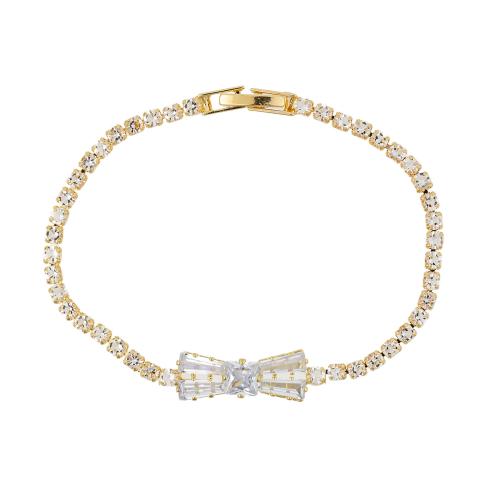 Zinc bracelets en strass en alliage , alliage de zinc, avec strass, Placage, Forme différente pour le choix & bijoux de mode & pour femme, plus de couleurs à choisir Environ 18 cm, Vendu par PC