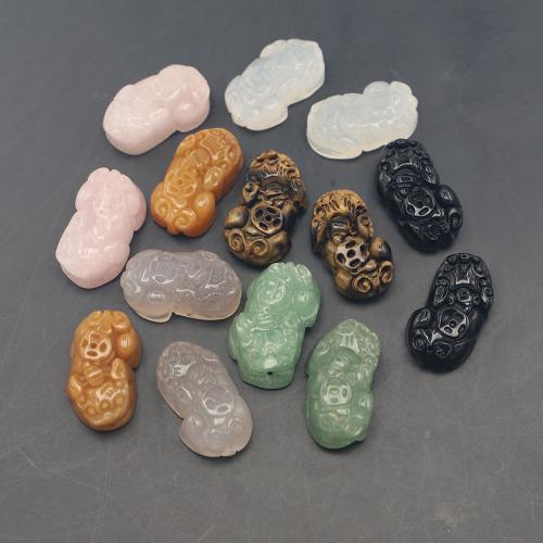 Mixed Gemstone Beads, Natural Stone, Mythical Wild Animal, DIY 