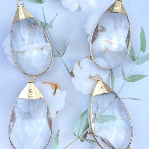 Fashion Crystal Beads, with Brass, DIY, white [