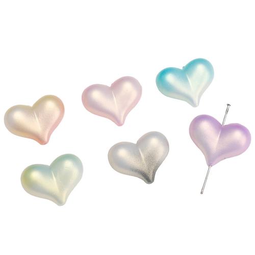 Acrylic Jewelry Beads, Heart, DIY Approx 1mm, Approx 