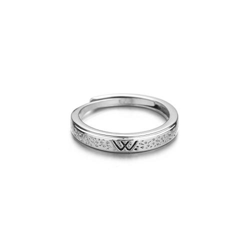 Bague en laiton, Placage, pour femme, couleur platine, Vendu par PC