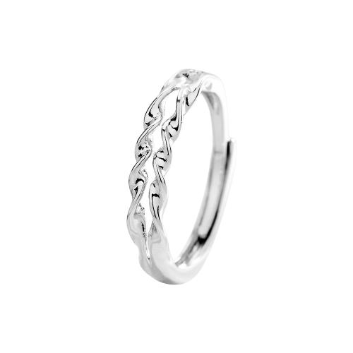 Bague en laiton, Placage, pour femme, couleur platine, Vendu par PC