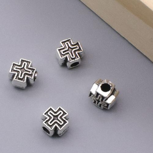 Zinc Alloy Jewelry Beads, Cross, plated, DIY 