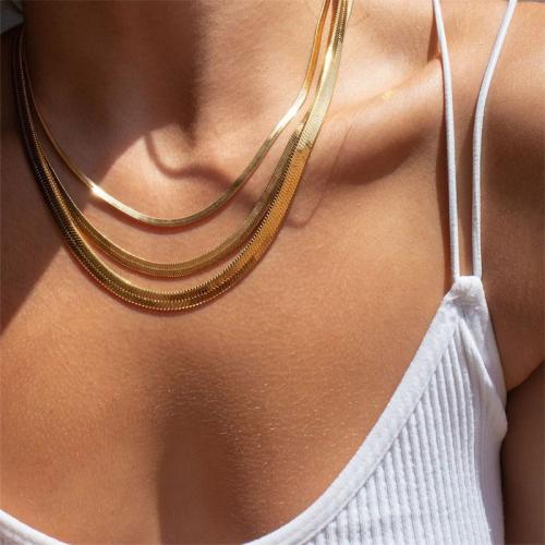 Stainless Steel Chain Necklace, 304 Stainless Steel, plated & for woman 