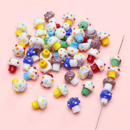 Handgefertigte Lampwork Perlen, Eiscreme, DIY, keine, 13x15mm, Bohrung:ca. 1mm, verkauft von PC