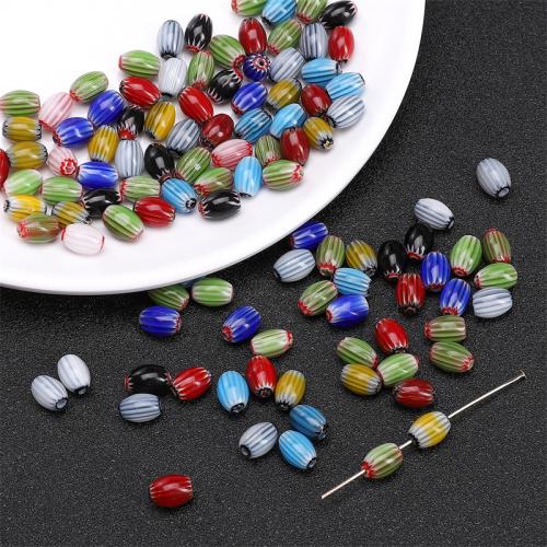 Handgefertigte Lampwork Perlen, DIY, keine, 6x9mm, Bohrung:ca. 1mm, 10PCs/Tasche, verkauft von Tasche