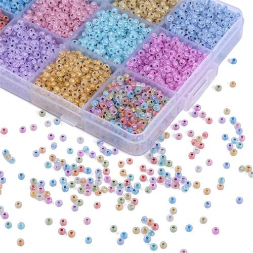 Gemischte Glas Rocailles, Seedbead, DIY, keine, 3mm, Bohrung:ca. 1mm, ca. 300PCs/Tasche, verkauft von Tasche[