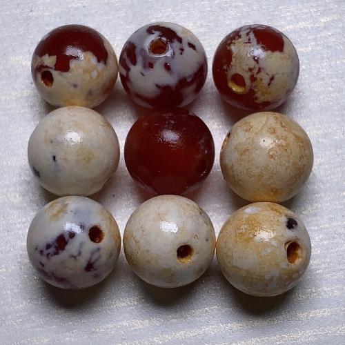 Perles agates, Agate, avec agate rouge, Rond, Oindre, DIY, 10mm, Vendu par PC