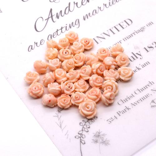 Perles en corail naturel, Rose, DIY, rose, 10mm, Vendu par PC