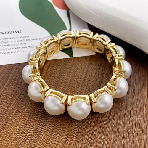 Acrylic Zinc Alloy Bangle, with Acrylic, gold color plated, for woman cm 