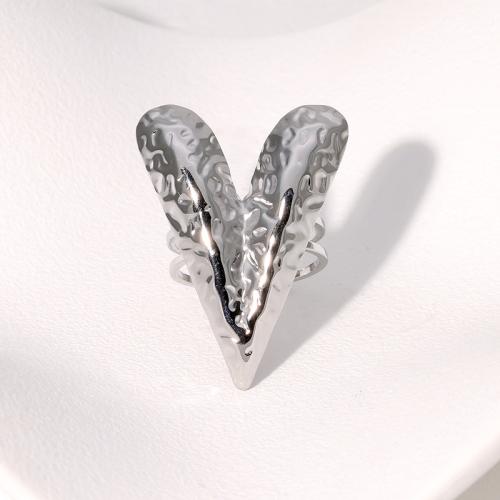 Bague en acier inoxydable, Acier inoxydable 304, coeur, Placage, bijoux de mode & pour femme & creux, plus de couleurs à choisir, Vendu par PC[