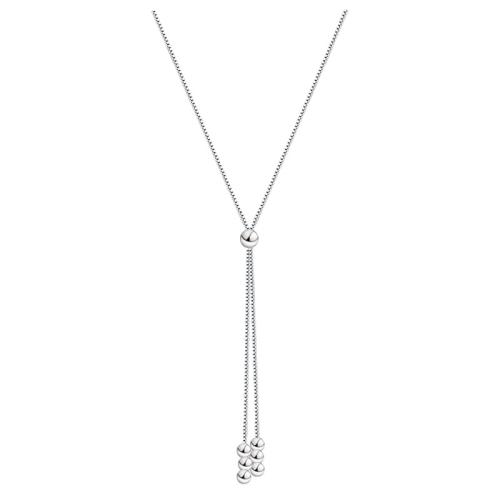 Brass Jewelry Necklace, with 5CM extender chain, plated, for woman, platinum color Approx 40 cm 