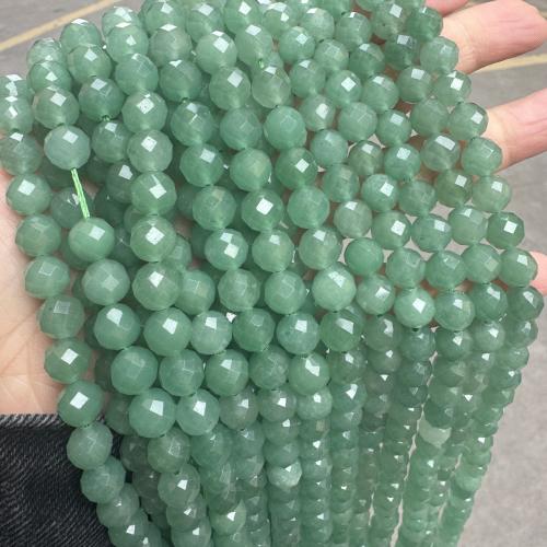 Aventurina verde, Esférico, Bricolaje, verde, 8mm, 47PCs/Sarta, Vendido por Sarta