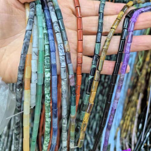 Single Gemstone Beads, Natural Stone, Column, DIY Approx 