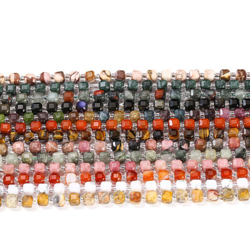 Single Gemstone Beads, Square, DIY beads length 6-7mm, Approx 