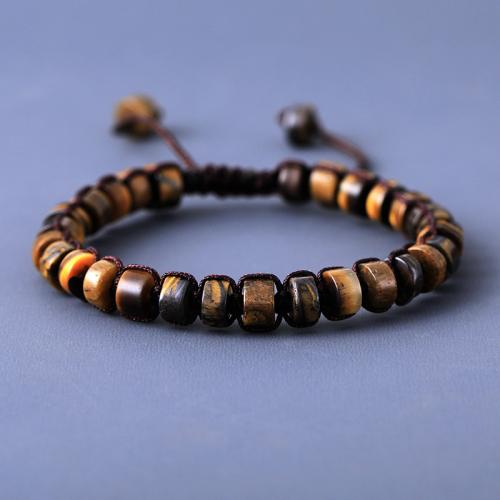 Gemstone Bracelets, Natural Stone, with Knot Cord & for man cm 