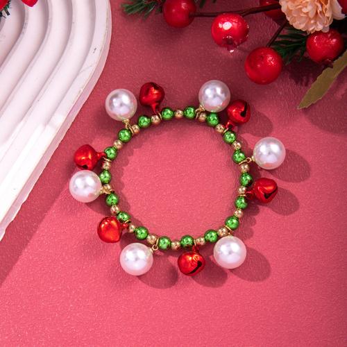 Plastic Jewelry Bracelet, Plastic Pearl, handmade & for woman & enamel 