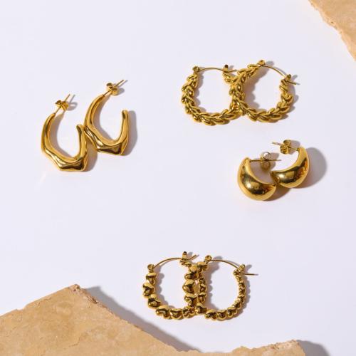 Arete de acero inoxidable , acero inoxidable 304, Recubrimiento iónico al vacío, diferentes estilos para la opción & para mujer, más colores para la opción, Vendido por Par