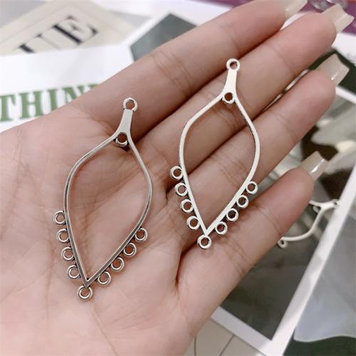 Zinc Alloy Charm Connector, plated, DIY & 1/9 loop 