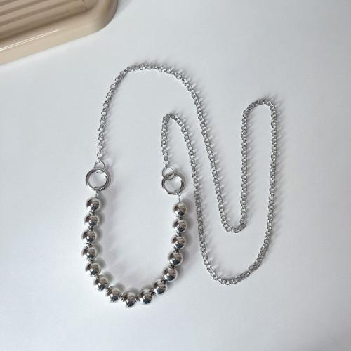 PVC Plastic Cell Phone Chain, with Zinc Alloy, plated & for woman, silver color 