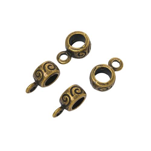 Zinc Alloy Bail Beads, plated, DIY Approx 