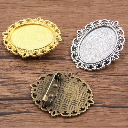 Zinc Alloy Brooch Finding, plated, DIY Approx [