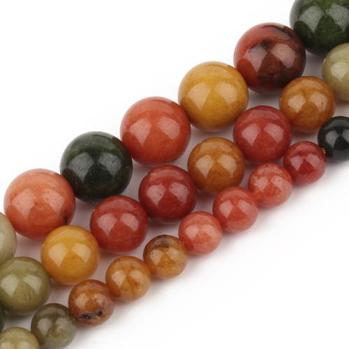 Perles agates, Alexa agate, Rond, DIY & normes différentes pour le choix, couleurs mélangées, Vendu par brin