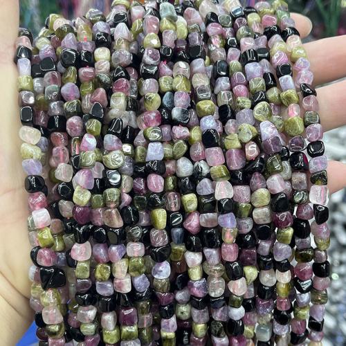 Natural Tourmaline Beads, DIY, mixed colors mm Approx 38 cm 