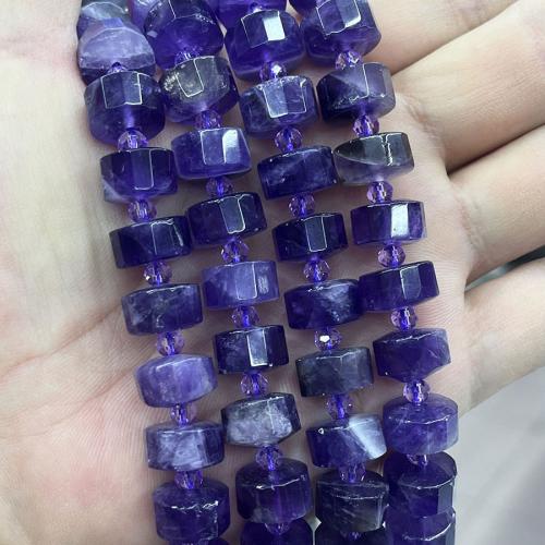 Natural Amethyst Beads, Rondelle, DIY, blue mm Approx 38 cm 