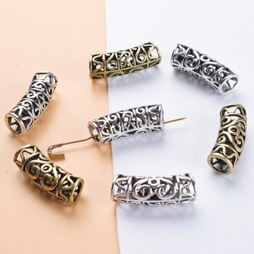 Zinc Alloy Curved Tube Beads, plated, DIY & hollow [