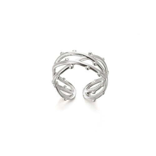 Stainless Steel Finger Ring, 304 Stainless Steel, plated, fashion jewelry & Unisex & hollow 