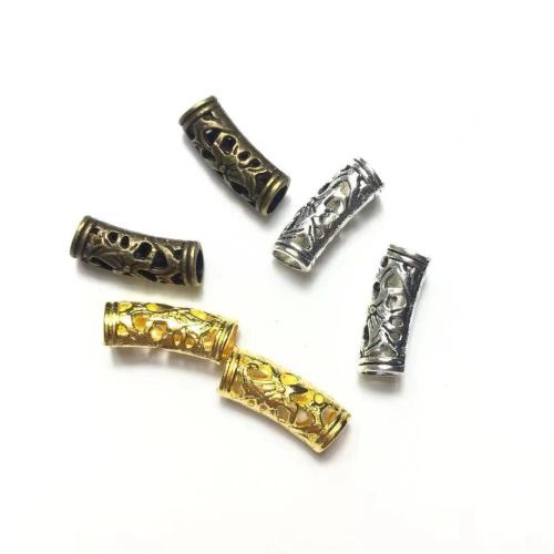 Zinc Alloy Curved Tube Beads, plated, DIY [