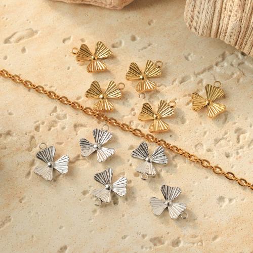 Stainless Steel Flower Pendant, 304 Stainless Steel, Vacuum Ion Plating, DIY [