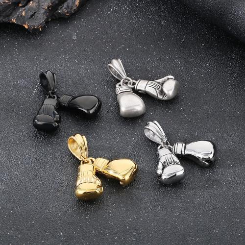 Titanium Steel Pendants, Boxing Glove, plated, DIY 