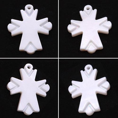 White Shell Pendants, Cross, DIY, white 