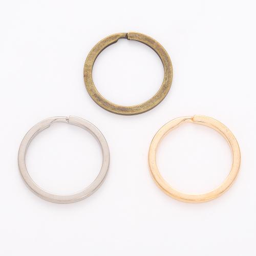 Zink Legierung Schlüssel Split Ring   , Zinklegierung, plattiert, DIY, keine, 30x30x2mm, 100PCs/Tasche, verkauft von Tasche[