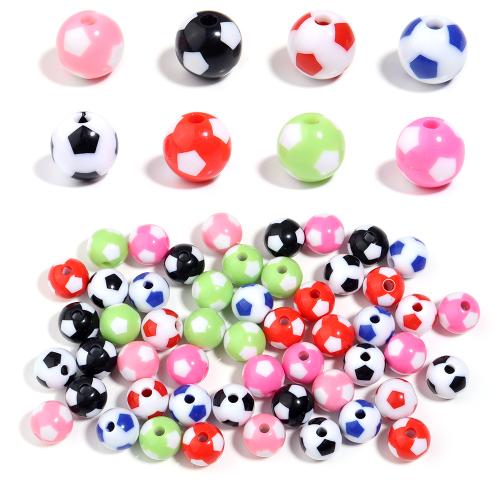 Resin Jewelry Beads, Football, injection moulding, DIY Approx [