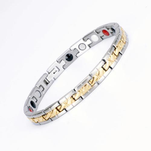 Titanium Steel Bracelet, plated, fashion jewelry & Unisex Approx 8 Inch 