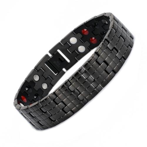 Titanium Steel Bracelet, plated, fashion jewelry & for man Approx 8.5 Inch 