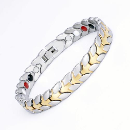 Titanium Steel Bracelet, plated, fashion jewelry & Unisex Approx 8.5 Inch 