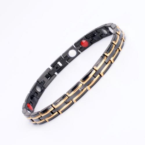 Titanium Steel Bracelet, plated, fashion jewelry & Unisex Approx 8.3 Inch 