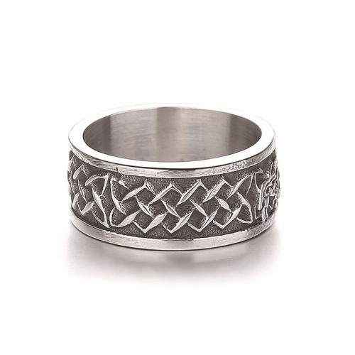 304 Stainless Steel Finger Ring & for man & blacken, US Ring 