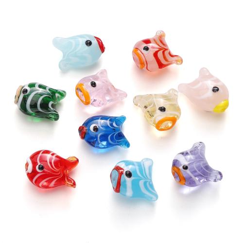 Tier Lampwork Perlen, Fisch, DIY, keine, 18x5mm, verkauft von PC