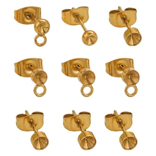 Edelstahl Ohrring Stecker, 304 Edelstahl, plattiert, DIY & verschiedene Größen vorhanden & verschiedene Stile für Wahl, keine, 20PCs/Tasche, verkauft von Tasche